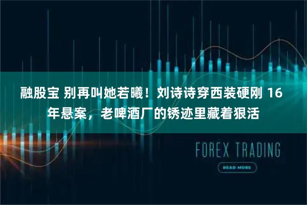 融股宝 别再叫她若曦！刘诗诗穿西装硬刚 16 年悬案，老啤酒厂的锈迹里藏着狠活